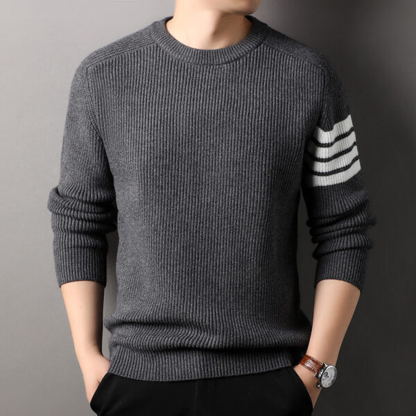 Loose-fitting Pullover Round-neck Men's Bottoming Shirt - Image 2