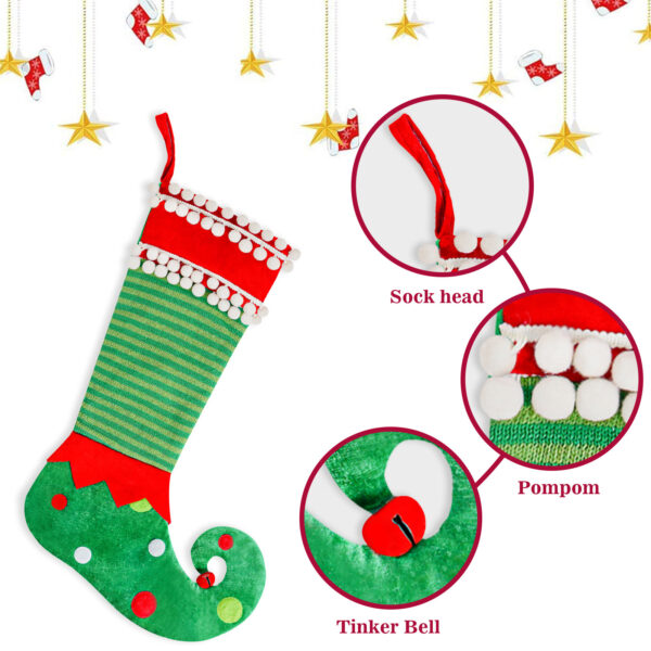 Fashion Simple Christmas Stockings Christmas Elf Decoration - Image 4