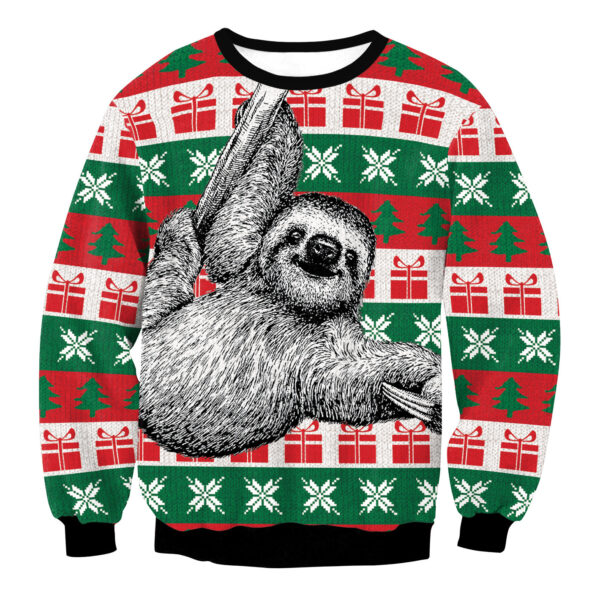 Fashion Round Neck Christmas Sweater - Image 6