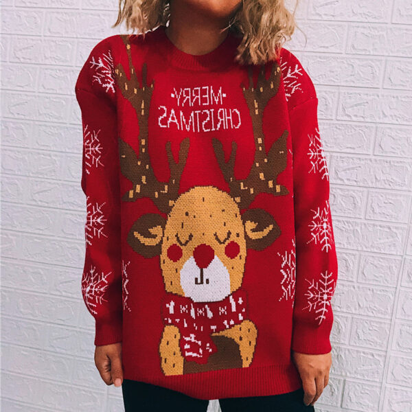 Women's Fashion Christmas Theme Sweater - Image 5