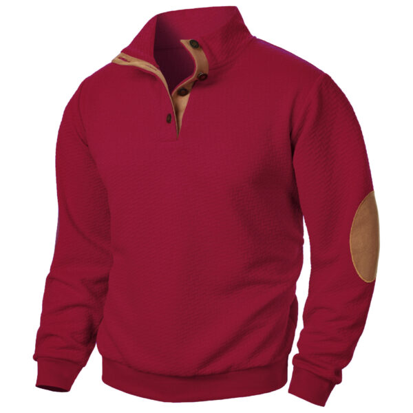 Men's Stand Collar Sweater Coat - Image 10