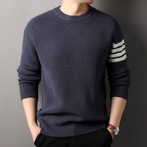 Loose-fitting Pullover Round-neck Men's Bottoming Shirt - Image 5