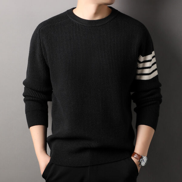 Loose-fitting Pullover Round-neck Men's Bottoming Shirt - Image 3