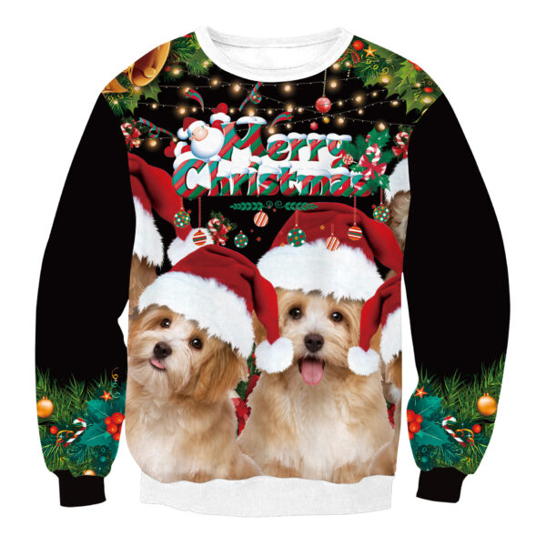 Fashion Round Neck Christmas Sweater - Image 7