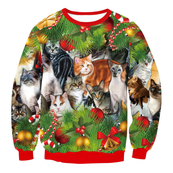 Fashion Round Neck Christmas Sweater - Image 4