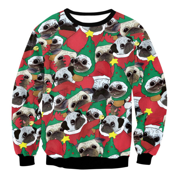 Fashion Round Neck Christmas Sweater - Image 5