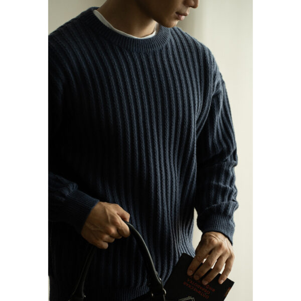 Warm Pullover Round Neck Long Sleeves Sweater - Image 2